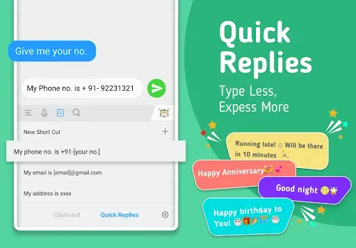 Скриншот 5 — Mint Keyboard:Fonts,Emojis