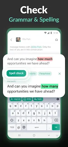 Скриншот 2 — Keyboard AI Assistant: Writely