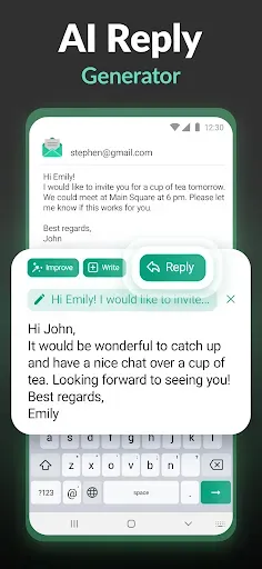 Скриншот 5 — Keyboard AI Assistant: Writely