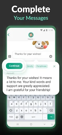 Скриншот 6 — Keyboard AI Assistant: Writely