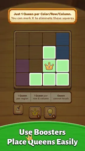 Скриншот 2 — Smart Queens: Wooden Sudoku
