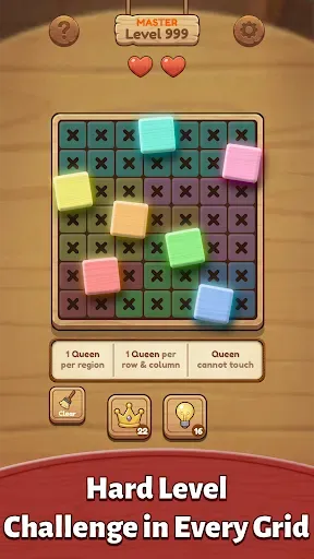 Скриншот 4 — Smart Queens: Wooden Sudoku