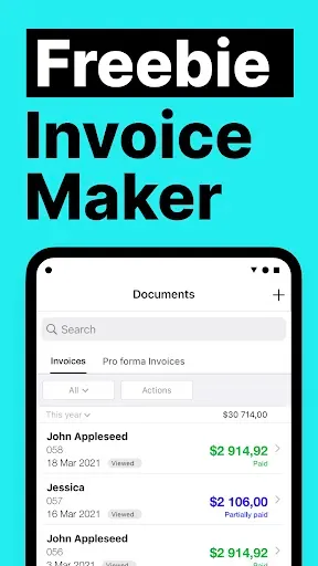 Скриншот 1 — Freebie Invoice Estimate Maker