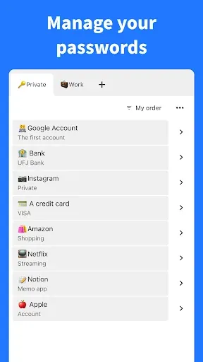 Скриншот 2 — Password Manager - Безопасный