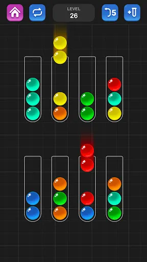 Скриншот 3 — Сортировка мячей: Цветная игра