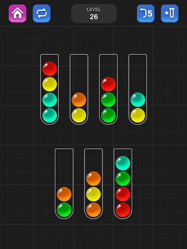 Скриншот 8 — Сортировка мячей: Цветная игра