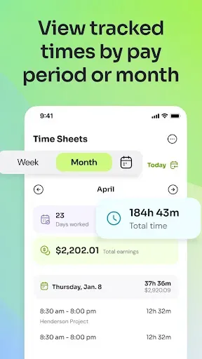 Скриншот 7 — Time Clock: Easy Tracker