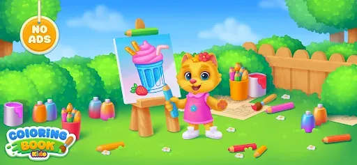 Скриншот 1 — Coloring Book Paint Kids Games