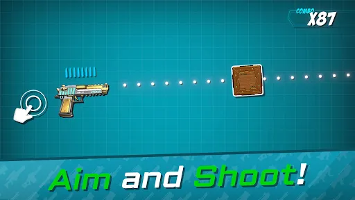 Скриншот 1 — Shoot the Box: Gun Game