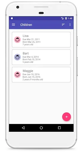 Скриншот 1 — Child Growth Tracker