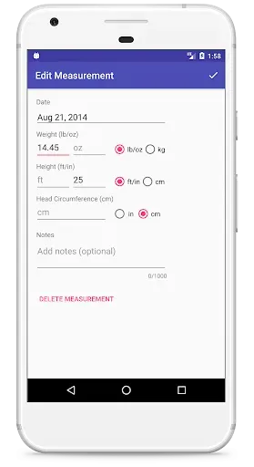 Скриншот 8 — Child Growth Tracker