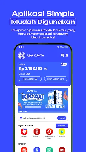 Скриншот 1 — Ada Kuota