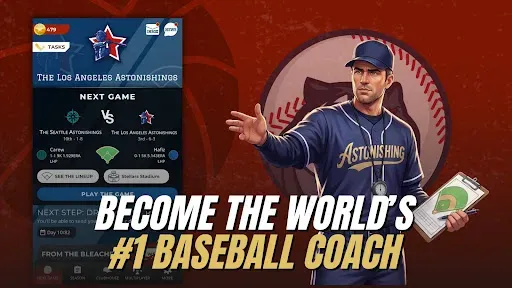 Скриншот 1 — Astonishing Baseball Manager