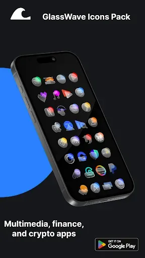 Скриншот 3 — GlassWave Icons Pack
