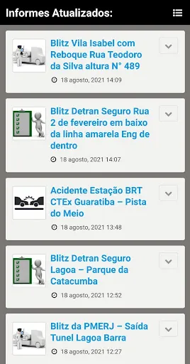 Скриншот 3 — Alerta Rio Informes Lei Seca