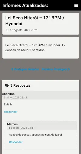 Скриншот 4 — Alerta Rio Informes Lei Seca