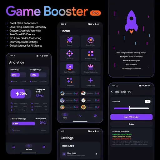 Скриншот 1 — Game Booster Pro