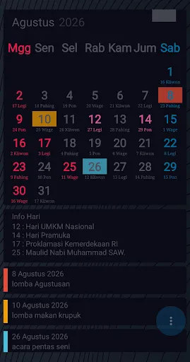 Скриншот 4 — Kalender Jawa