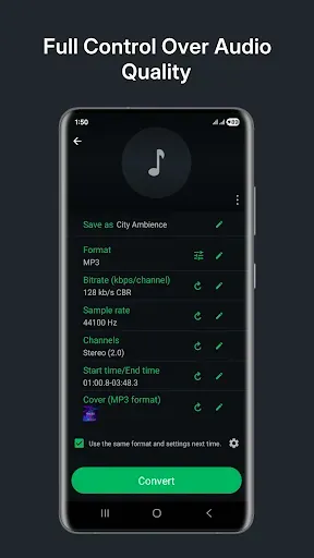Скриншот 3 — Audio Converter (MP3 AAC OPUS)