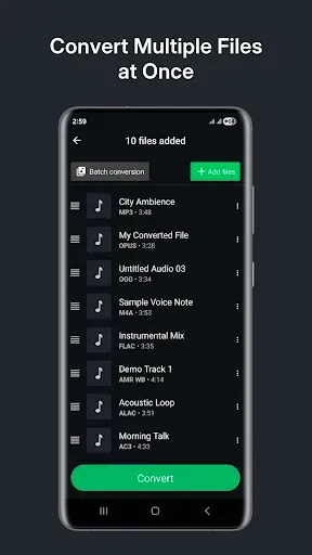 Скриншот 4 — Audio Converter (MP3 AAC OPUS)
