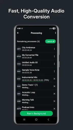 Скриншот 6 — Audio Converter (MP3 AAC OPUS)
