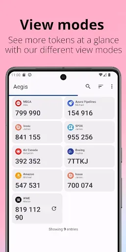 Скриншот 7 — Aegis Authenticator - 2FA App
