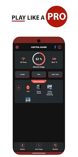 Скриншот 1 — Game Booster VIP Lag Fix & GFX