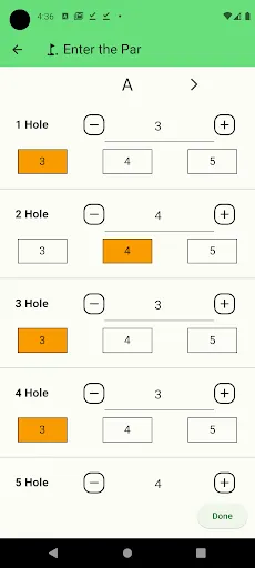 Скриншот 6 — Park Golf Scorecard