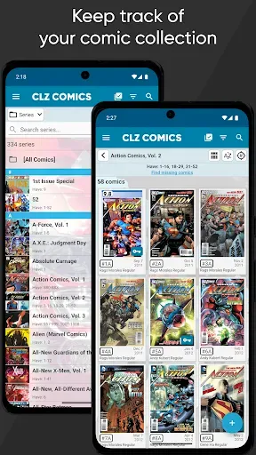 Скриншот 1 — CLZ Comics comic book database