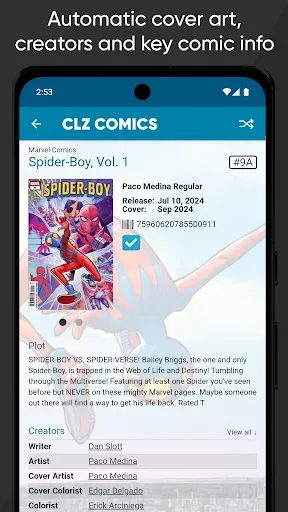 Скриншот 5 — CLZ Comics comic book database