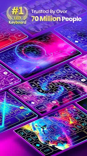 Скриншот 1 — клавиатура - Neon LED Keyboard