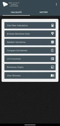 Скриншот 1 — Gem Carat Weight Calculator
