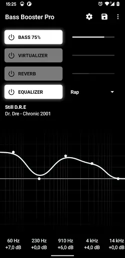 Скриншот 1 — Bass Booster Pro