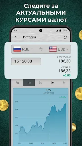 Скриншот 2 — Конвертер Валют Плюс