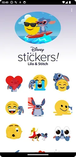 Скриншот 1 — Stitch x Emoji Keyboard