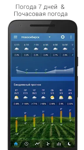 Скриншот 3 — Digital Clock & World Weather