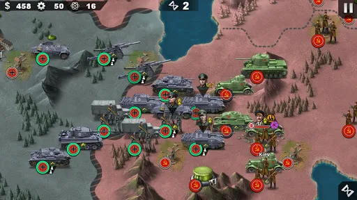 Скриншот 1 — World Conqueror 4-WW2 Strategy