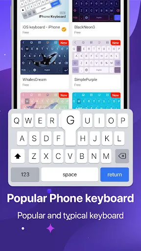 Скриншот 1 — Keyboard OS 18 - Emojis