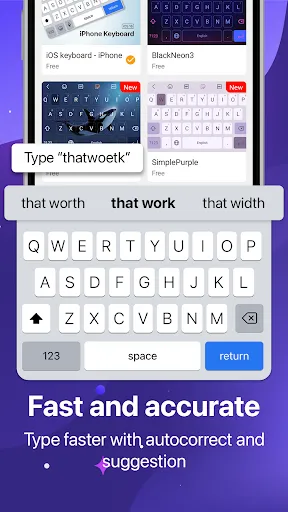 Скриншот 3 — Keyboard OS 18 - Emojis