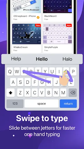 Скриншот 4 — Keyboard OS 18 - Emojis