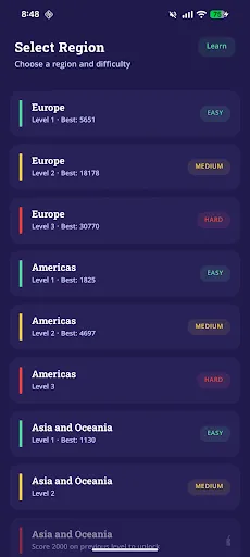 Скриншот 4 — Country Flags - Quiz & Match