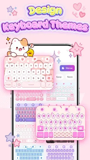 Скриншот 1 — Keyboard Themes: Emoji Fonts
