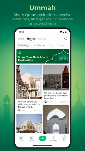 Скриншот 4 — WeMuslim: Athan, Qibla&Quran