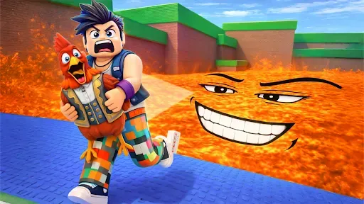 Скриншот 1 — Escape Lava for Memerot