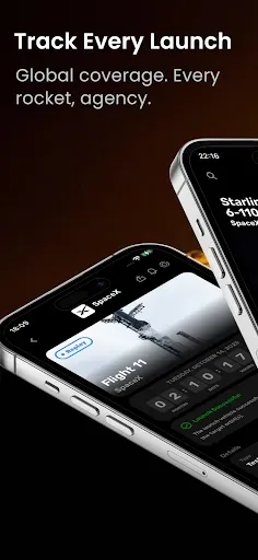 Скриншот 1 — LaunchX: Rocket Launch Tracker