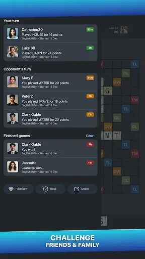 Скриншот 6 — Wordfeud Premium