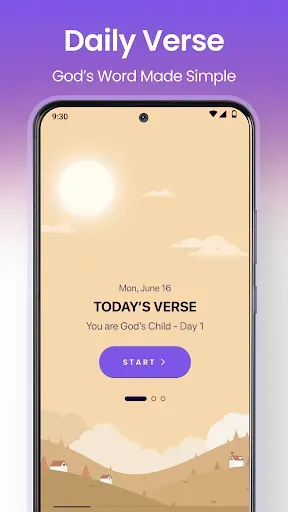 Скриншот 1 — Simple Bible Daily Verse Alarm