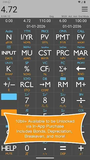 Скриншот 2 — 10bii Financial Calculator