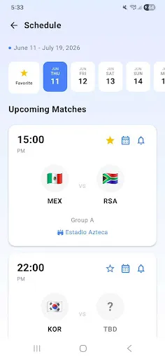 Скриншот 2 — World Cup 2026 Hub