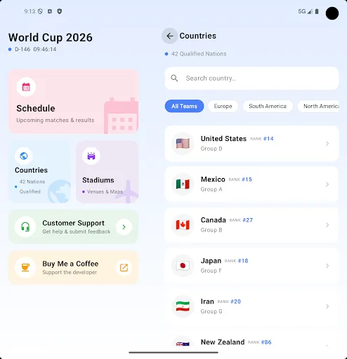 Скриншот 8 — World Cup 2026 Hub